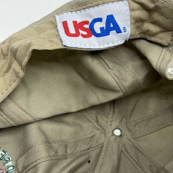 2013 US Open Merion USGA Golf Adjustable Cap/Hat Khaki Beige USGA Member - Picture 11 of 14